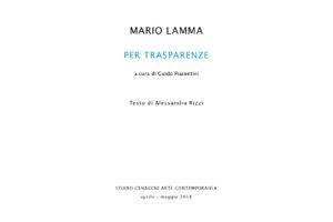 Mario Lamma - Per trasparenze - catalogo